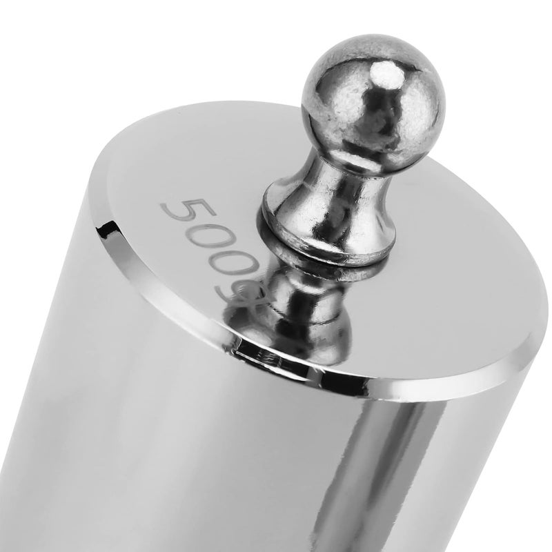MANCHAP 8 PCS 1000g Calibration Weights, Gram Scale Weight Set 10g, 20g, 50g, 100g, 200g, 500g, Scale Calibration Weights with Tweezer for Digital/Gram/Jewelry Scale, Silver - Image 3